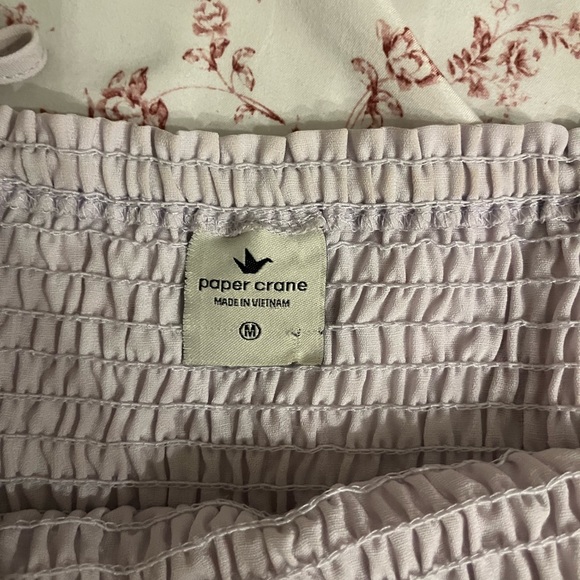 Paper Crane Purple Lilac Flowy Strappy Tank Top - Picture 2 of 3